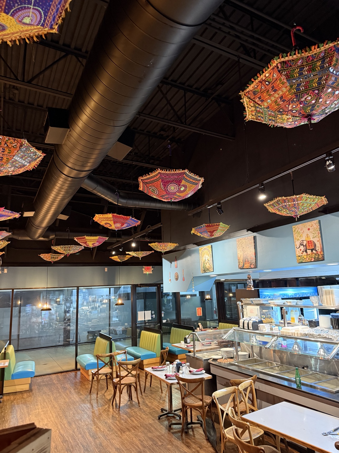 Indian Masala dining room and counter area
